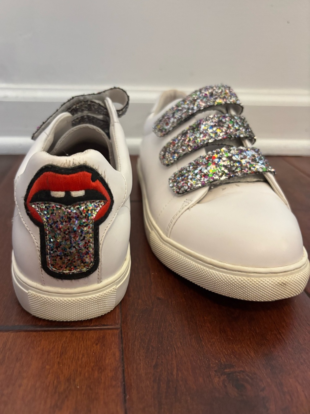 Bons Baisers De Paname's Edith Glitter Multi-Strap Sneakers Size 40 US Size 8